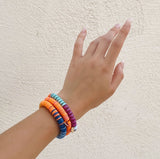 Heishi Bead Bracelet | Coral Reef