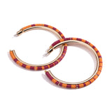 Game Day Hoop Earrings | Maroon and Orange