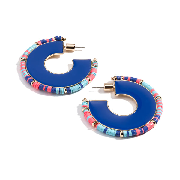 Enamel Slice Earring I Electric Slide