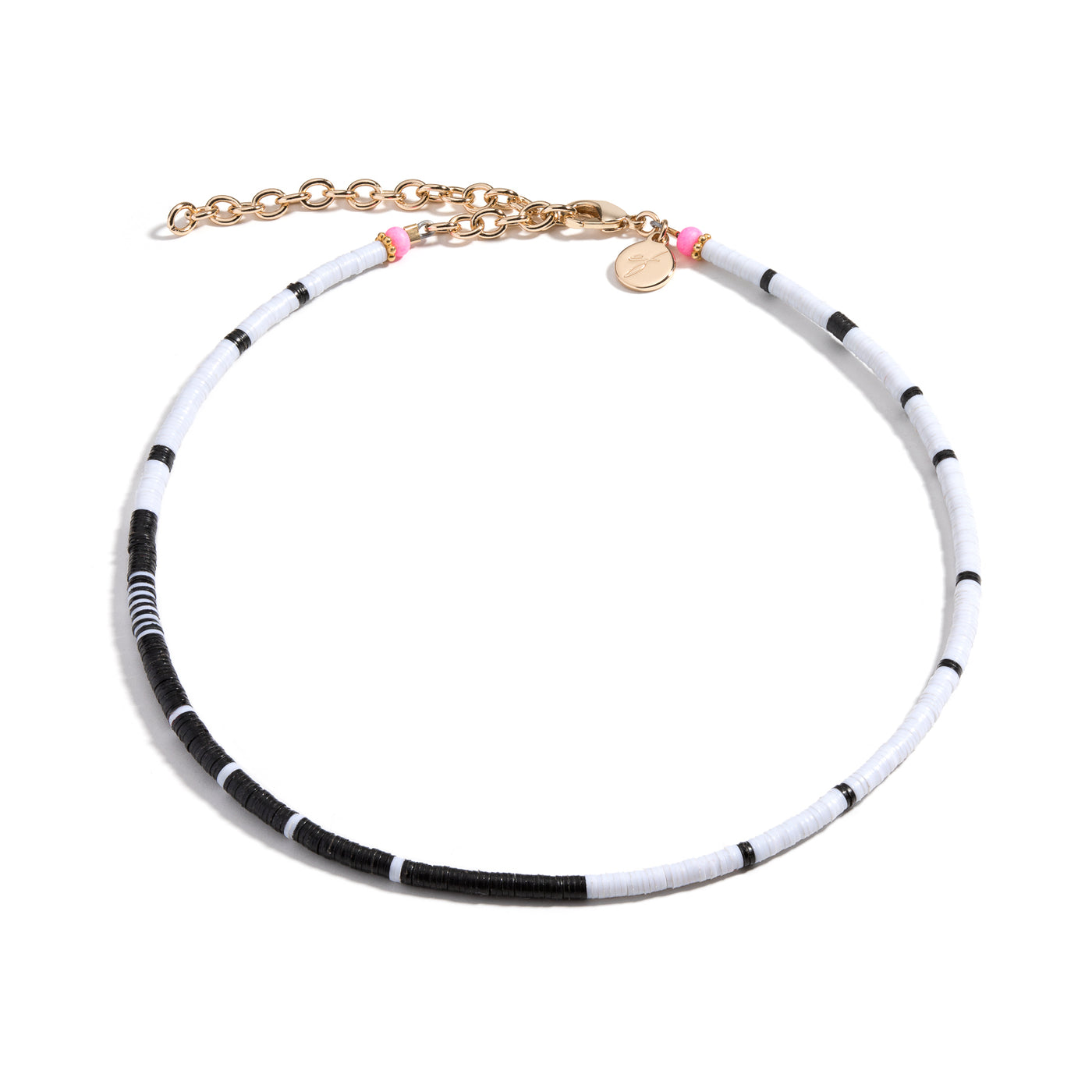 Louise Choker Necklace Kiara Black and White Elsie Frieda